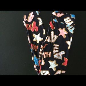 Lularoe OS 4th of July Leggings.